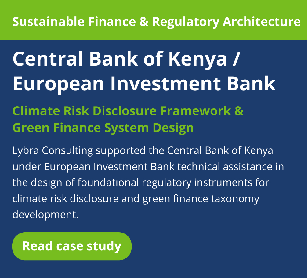 Sustainable Finance & Regulatory Architecture